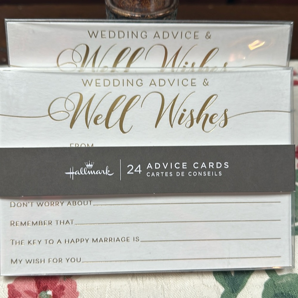 Hallmark Wedding Shower Advice Cards